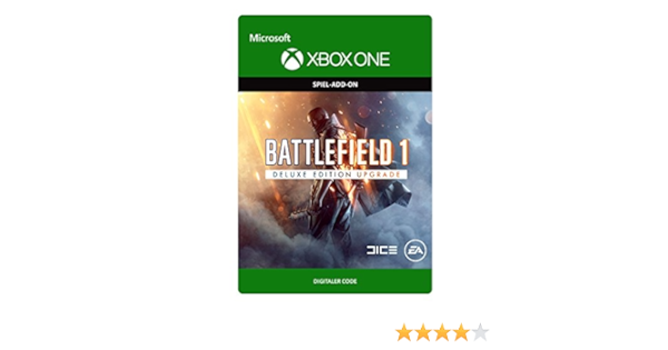 Battlefield 1 Deluxe Edition Upgrade Xbox One Download Code Amazon De Games