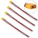 Produktbild 2Pairs XT30 Stecker Stecker mit 150mm 16AWG Silikon Draht für RC LiPo Batterie FPV Racing Drone