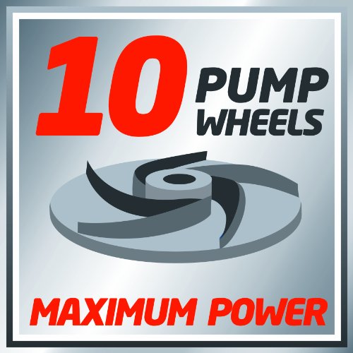 Einhell Tiefbrunnenpumpe GC-DW 1300 N (1300 W, max. 5000 l/h, 20 m Eintauchtiefe, 65 m Förderhöhe, Edelstahlgehäuse, inkl. 22 m Ablassseil) - 12