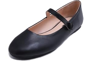 Feversole Women's Mary Jane Fashion，Scarpe Basse Classiche da Donna Décolleté Eleganti Mary Jane con Fibbia Morbida Scarpe da Ballo per Velvet per Donna