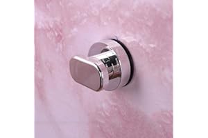 WANLIAN- Forte Ventouse Verre Miroir Poignée de Porte Réfrigérateur Tiroir Salle de Bain, Baignoire Douche Cuisine Armoire (Trompette Argentée)