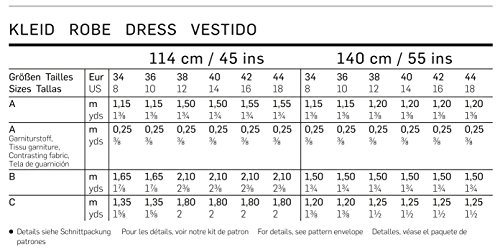 Burda 6721 Schnittmuster Träger-Kleid ausgestellt (Damen, Gr. 34 – 44) Level 1 super easy - 5