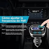 VICTSING Transmisor FM Bluetooth 4.1 para Coche,Mini Manos Libres...