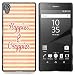 Produktbild Graphic4You Happies And Crappies Englisch Zitat Nachricht Harte Dünn Hülle Tasche Schale Schutzhülle für Sony Xperia Z5