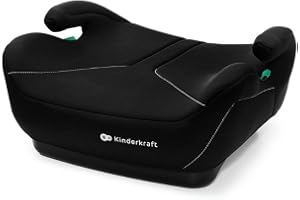 Kinderkraft I-Boost 2 bilsäte, I-storlek, 125–150 cm, babystol, boostersäte i 6 till 12 år, lätt att montera, ergonomisk hållning, extra skum