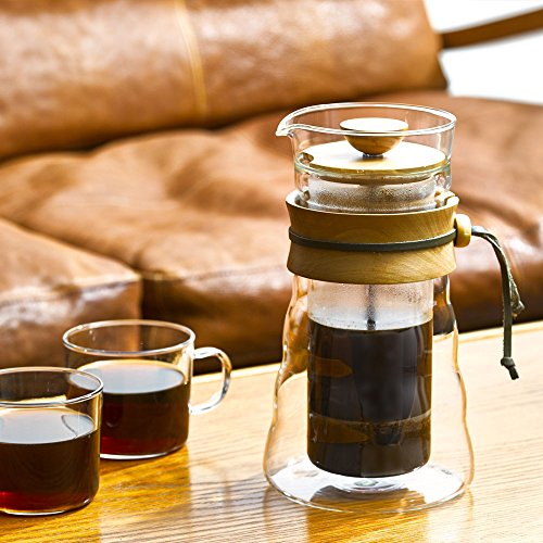 Hario DGC-40-OV Hario French Press doppelwandig mit Olivenholzgriffteil - 2
