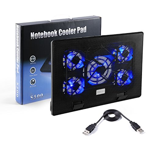 LESHP Laptop Notebook Kühler Cooler 12-16 Zoll Laptop Kühler Notebook Cooler Ständer Kühlpad Kühlmatte - 7