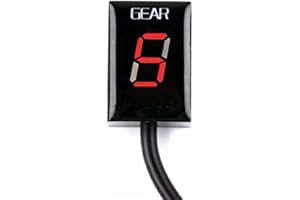 MOBYAT Indicateur de Vitesse Compatible avec Suzuki pour GSX1400/GSX600/GSF650/GSF1250 Moto Gear Position Display Gauge Shifter MotorcycleGear Indicateur Support Support (Color : 3)