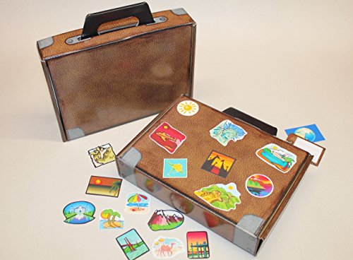 Deko-cut Geschenkkoffer – Bastelset – Weltreise – - 4