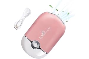 TwoWin Ventilatore USB Portatile, Mini Condizionatore d'Aria Ricaricabile