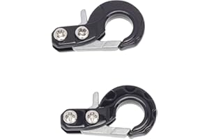 KEEDA RC Crawler Ganci in metallo per verricello, accessori per rimorchio per auto RC 1/10 Axial SCX10 Tamiya RC4WD D90 D110 TF2 TRX4 (nero)