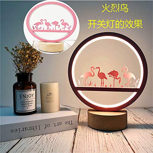 Preisvergleich Produktbild Runde nachttischlampe wohnzimmer schlafzimmer nachtlicht