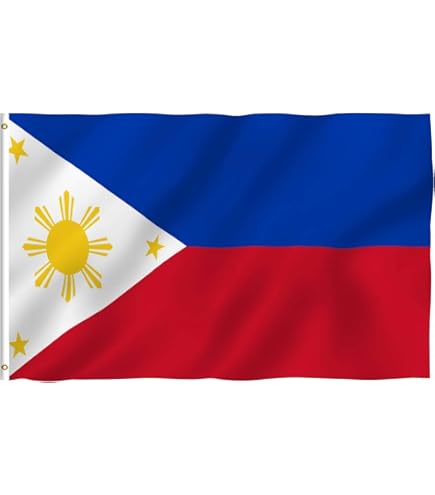 AZ FLAG Drapeau Philippines 45x30 Cm – Pavillon Nautique En Maille Bloquée, Anneaux Plastique Intégrés, Résistant Vent Et Eau, 30 G