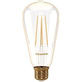 Panasonic E27 Dimmable Filament ST64 Lamp 7W 630LM 2000K Gold