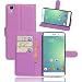Produktbild Bluboo Maya Hülle, Forhouse [Magnetverschluss][Ultra Slim Fit] Flip Case PU Leder Brieftasche mit Card Slots Ganzkörperschutz [Flip Stand] Cover für Bluboo Maya (Lila)
