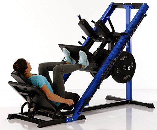 MAXXUS® 2in1 Beinpresse und Hackenschmidt Maschine. Extrem massive Stahlrahmenkonstruktion. Eine Beinpresse in solider Qualität für anspruchsvolle Sportler. - 3