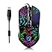 Produktbild Gaming Mouse, 3200DPI USB Kabel Optische Maus RGB Bunte Rainbow Backlit Gamer Maus mit 4 einstellbaren DPI Level und 8 Tasten für Computer PC Laptop Windows XP / Win7 / Win8 / Win10 / 2000