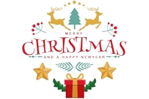 Pack of 48 Merry Christmas Stickers (45 mm) Christmas Stickers for Crafts, Stockings & Gifts Papa Prints®