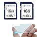 Produktbild Dot.Foto 2 x Extreme-Speed SDHC 16Gb Class 10 UHS-1, Speicherkarte (bis 45MB/s Lesen) und Displayschutzabdeckung aus Glas für Nikon D7100