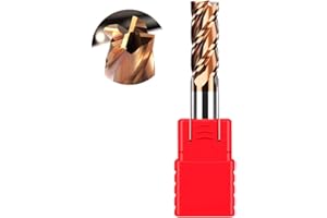 ASNOMY 1PC HRC55 Molino de extremo cuadrado de carburo, molino de extremo de carburo de micro grano para metal duro, 4 flautas de fresadora, AlTiN recubierto de CNC Fresas - 10 mm