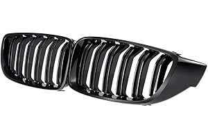 PROTUNING Doppio Ponte Anteriore Rene Griglie griglia Sportiva, Nero Lucido, 4 Serie, F32 F33 F82 M4 13-17, F36 F83 14-17