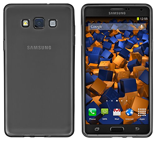 Preisvergleich Produktbild mumbi TPU Schutzhülle für Samsung Galaxy A7 Hülle transparent schwarz