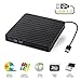 Produktbild Externes DVD Laufwerk USB 3.0, VIKRO Externes CD/DVD Laufwerk Brenner für Laptop/Notebook/Desktops unterstützt Windows Vista/XP/7/8/10 und Apple Macbook Pro, Macbook Air, iMac OS (Schwarz)