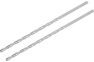 sourcing map 2 Stk HSS Spiralbohrer (Hochgeschwindigkeitsstahl) Extra lange Twist Bohrer 4mm Bohrdurchmesser 160mm Länge
