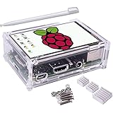Kuman 3.5 Inch Touch Screen 320*480 TFT LCD Display for Raspberry Pi 3 Model B 2 B B 1 Model A A+ with Protective Case + 3 x Heat sinks+ Touch Pen + SC11