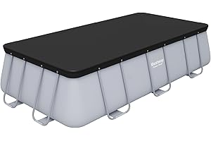 Bestway | Rectangle Pool Cover for Above Ground Pools, 4.04 m & 4.12 m, Black
