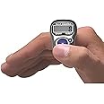 FITTO Multi-Functional Electronic Finger Counter 5-Digit LCD Display - EQ Clicker Mechanical Hand Tally Tasbih Digital Tracker for Muslim Prayer Counter - Mini Handheld Clicker