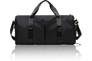 LOSMILE Borsone Palestra Borsone da viaggio Borsa Sportiva con Scomparto per Scarpe e Scomparto Bagnato, Impermeabile Borsa da viaggio per Donna e Uomo.