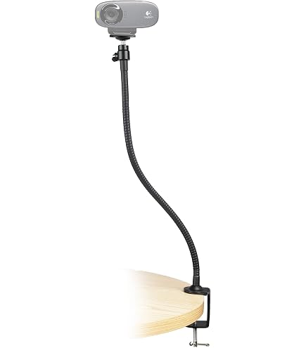 Support Pliable Avec Anneau Lumineux 26 Cm Pour Webcam Razer Kiyo Pro – Éclairage Selfie Et Streaming Parfait