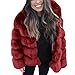 Produktbild Winter Wintermantel Neue Damenmode Winterjacke Warm Kunstpelz Langarm Sweatjacke Sexy Mantel plus Outwear Winter Oberbekleidung Weihnachten Outdoorjacke Felicove