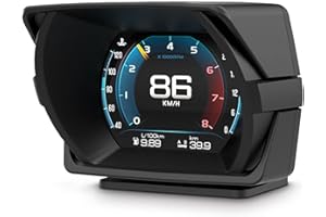 AMROOLOO Head - up display car, que muestra varios datos del automóvil, gradiómetro de Estado del automóvil, velocímetro, adecuado para todos los automóviles