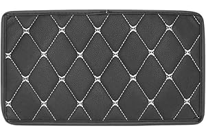 CWED Auto Mittelkonsolen abdeckung,Mittelarmlehne Pad,Auto Universal Armlehnenbezug Auto Armlehnen Mittelarmlehne Schutzhülle Armlehnen Schutz Zubehör, für Fahrzeuge(rote Linie auf schwarz)