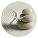 Produktbild Wenko 21361100 Wanduhr Sand & Stone, Gehärtetes Glas, 37 x 3 x 37 cm, Mehrfarbig