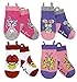 Girls Animal Socks Seamless Toe Easy Pull Loops, 5-9 yr, Kitty/Mouse/Ladybug/Butterfly