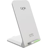 LinkTech W515 15W Hızlı Şarj Destekli Katlanabilir Kablosuz Şarj Standı Beyaz