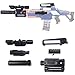 Produktbild BOROK Upgrade Kit Zubehör: Zielfernrohr + Taschenlampe + Guide Rail Schiene + Schalldämpfer Deko + Halterung + Adapter für Nerf N-Strike Elite Rapidstrike CS-18