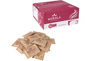MOROLA Zucchero di Canna - Kit 300 Bustine di Zucchero di Canna - Set Accessori Caffè (Zucchero di Canna, 300)