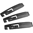 Birzman Tubeless Tyre Levers | Durable & Strong Bike Tire Levers | Ideal for Road & Mountain Bike Tubeless Tire Maintenance | Set of 3 Levers
