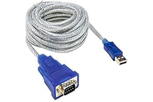 DTech USB to RS232 DB9 Male Serial Port Adapter Cable 3m with FTDI Chipset Supports Windows 1110 8 7 and Mac Linux