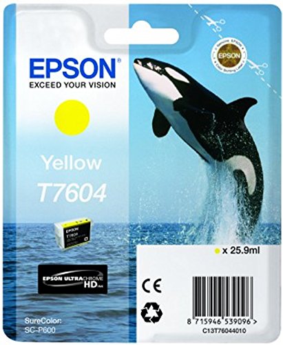 Epson T76044010 Tintenpatronen, 26 ml, gelb