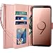 Produktbild LK Hülle für Galaxy S9 Plus, Luxus PU Leder Brieftasche Flip Case Cover Schütz Hülle Abdeckung Ledertasche für Samsung Galaxy S9 Plus (Rose Gold)
