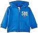 Levi's Baby Boys 0-24m N91708A Zipper Hoodie, Blue (Ink), 6-12 Months (Manufacturer Size:6 Months)
