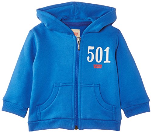 Levi's Baby Boys 0-24m N91708A Zipper Hoodie, Blue (Ink), 6-12 Months (Manufacturer Size:6 Months)
