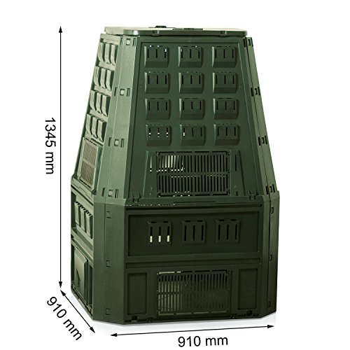 Prosperplast 19552 Kompostierer IKST800Z 800Liter, grün - 2