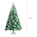Produktbild MCTECH Künstlicher Weihnachtsbaum Geschmückter Grün Natur-Weiss Christbaum Tannenbaum mit Schnee-Effekt PVC (150CM)
