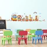Decowall DA-1406A Tierzüge Wandsticker Wandaufkleber Wandtattoo Kinderzimmer - 3